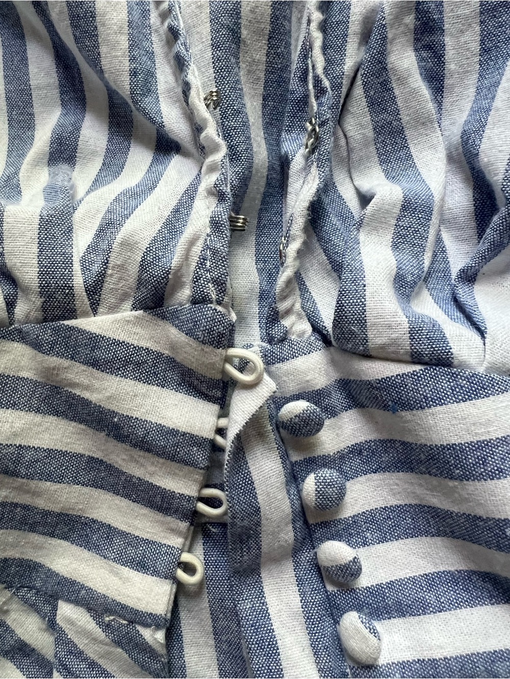 English Factory Striped High Low Dress S - Picture 4 of 15